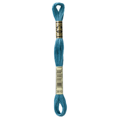 12 Pack - DMC 6-Strand Embroidery Cotton 8.7yd-Dark Turquoise - 117-3810 - 077540394890
