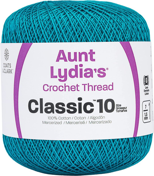 Aunt Lydia's Classic Crochet Thread Size 10-Peacock 154-856