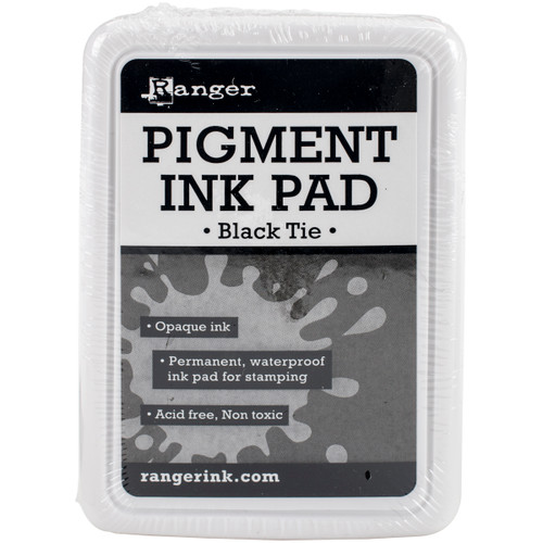 Ranger Pigment Ink Pad-Black Tie - RPP-43065 - 789541043065 Ranger Pigment Ink Pad-Black Tie - RPP-43065 - 789541043065