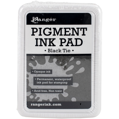Ranger Pigment Ink Pad-Black Tie RPP-43065 - 789541043065