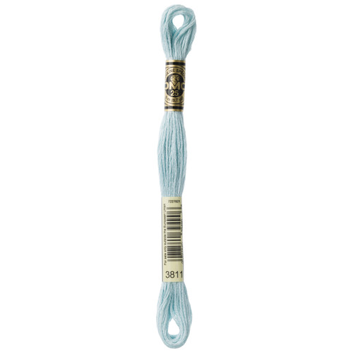 12 Pack - DMC 6-Strand Embroidery Cotton 8.7yd-Very Light Turquoise - 117-3811 - 077540394906