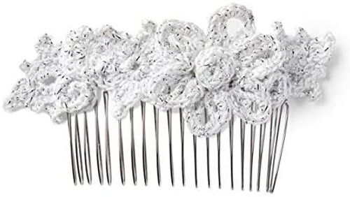 Aunt Lydia's Metallic Crochet Thread Size 10-White & Pearl - 154M-0001P Aunt Lydia's Metallic Crochet Thread Size 10-White & Pearl - 154M-0001P