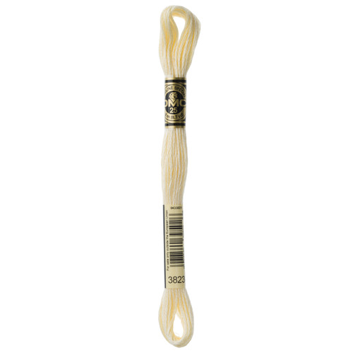 12 Pack - DMC 6-Strand Embroidery Cotton 8.7yd-Ultra Pale Yellow - 117-3823 - 077540395026