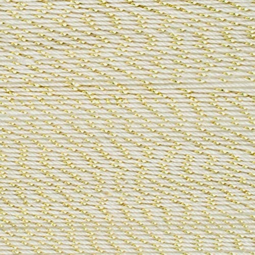 Aunt Lydia's Metallic Crochet Thread Size 10-Natural & Gold - 154M-0226G Aunt Lydia's Metallic Crochet Thread Size 10-Natural & Gold - 154M-0226G