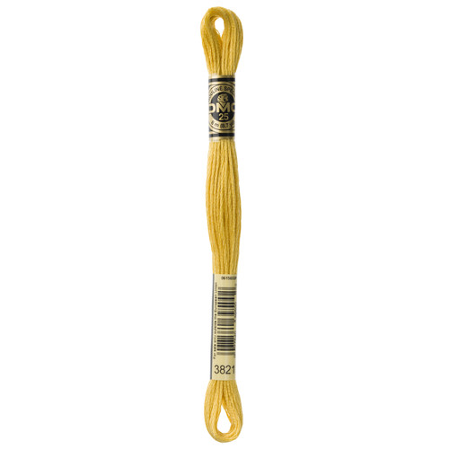 12 Pack - DMC 6-Strand Embroidery Cotton 8.7yd-Straw - 117-3821 - 077540395002 12 Pack - DMC 6-Strand Embroidery Cotton 8.7yd-Straw - 117-3821 - 077540395002