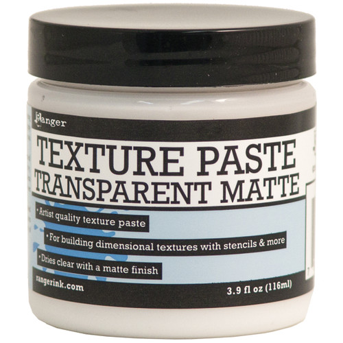 Ranger Texture Paste 4oz-Transparent Matte - INK44727 - 789541044727 Ranger Texture Paste 4oz-Transparent Matte - INK44727 - 789541044727