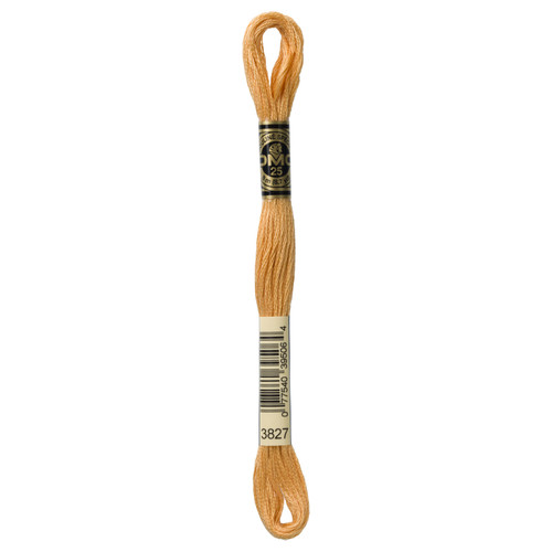 12 Pack - DMC 6-Strand Embroidery Cotton 8.7yd-Pale Golden Brown - 117-3827 - 077540395064