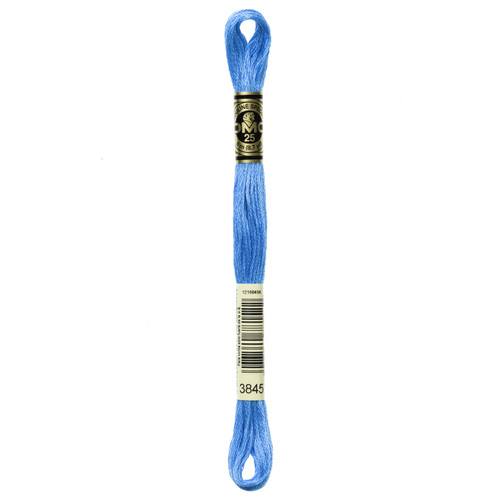 12 Pack - DMC 6-Strand Embroidery Cotton 8.7yd-Medium Bright Turquoise - 117-3845 - 077540781522