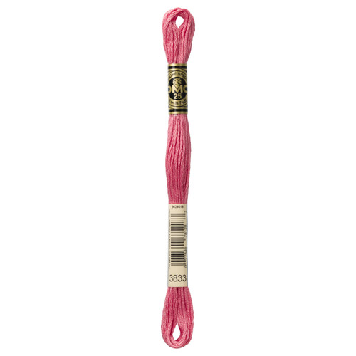 12 Pack - DMC 6-Strand Embroidery Cotton 8.7yd-Light Raspberry - 117-3833 - 077540781287