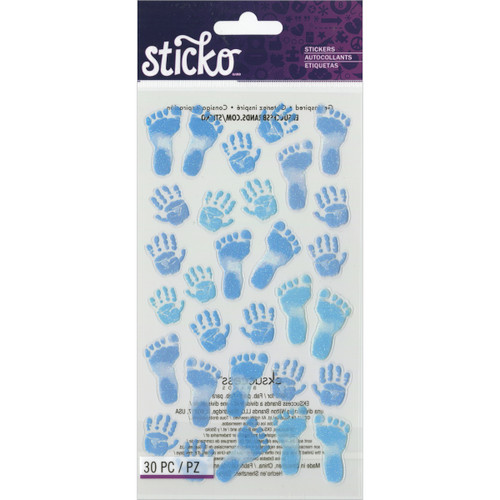 Sticko Stickers-Pastel Baby Boy Prints E5201099 - 015586897517
