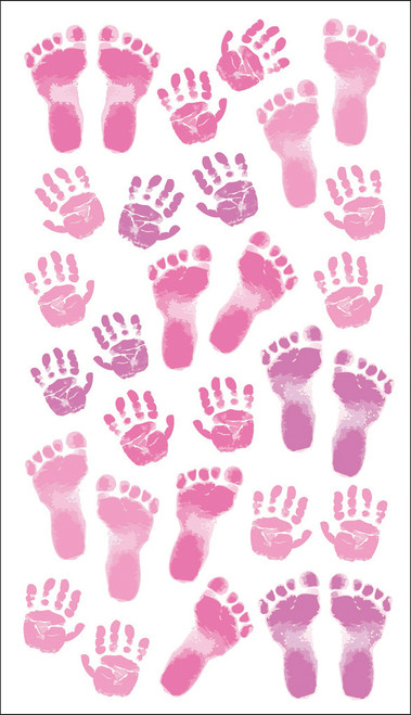 Sticko Stickers-Pastel Baby Girl Prints E5201101 - 015586897722