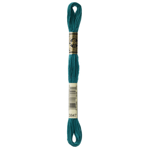 12 Pack - DMC 6-Strand Embroidery Cotton 8.7yd-Dark Teal Green - 117-3847 - 077540781560