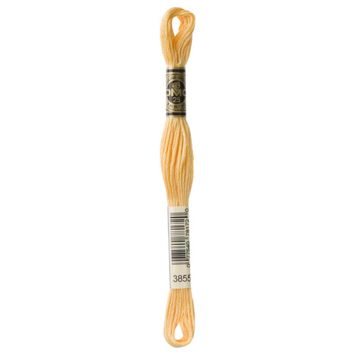 12 Pack - DMC 6-Strand Embroidery Cotton 8.7yd-Light Autumn Gold - 117-3855 - 077540781720