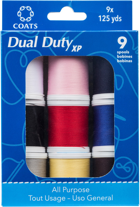 Blue Black - Dual Duty XP General Purpose Thread 250yd - Coats