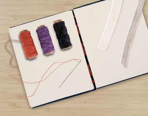 Lineco Waxed Linen 5 Ply Thread 3/Pkg-Lavender, Orange-Gold, Black; 20yd Each - BBHM206 Lineco Waxed Linen 5 Ply Thread 3/Pkg-Lavender, Orange-Gold, Black; 20yd Each - BBHM206