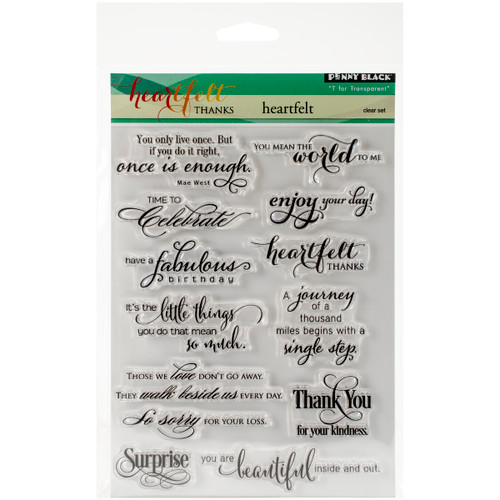 Penny Black Clear Stamps-Heartfelt - PB30286 - 759668302864