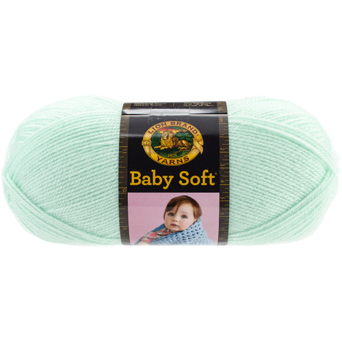 Lion Brand Baby Soft Yarn-Mint 920-168 - 023032921686