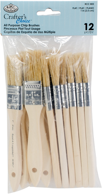 Crafter's Choice All Purpose Chip Brush Set 12/Pkg- - RCC805 - 090672373106