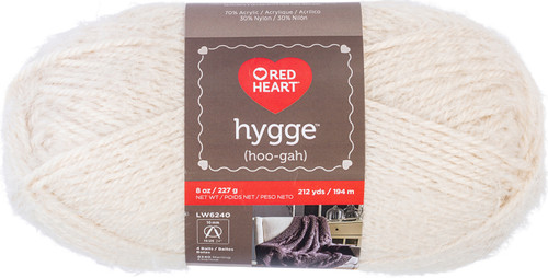 Red Heart Hygge Yarn 8oz-Pearl E881-8406 - 073650039058