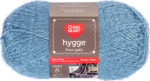 Red Heart Hygge Yarn 8oz-Slate Blue - E881-8568 - 073650039072