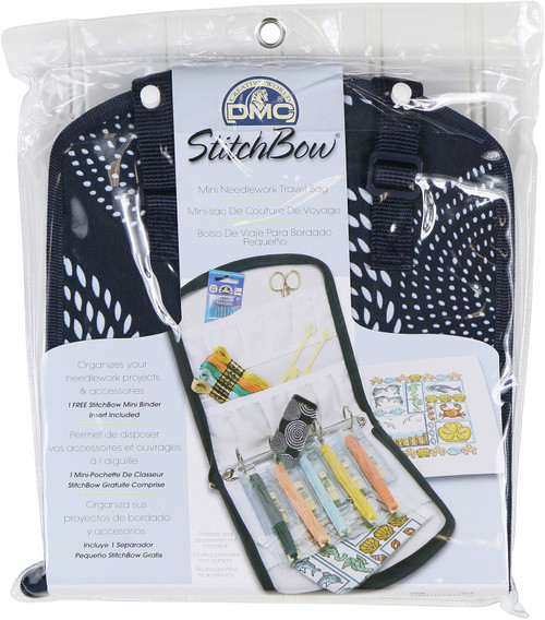 DMC StitchBow Mini Needlework Travel Bag-20.5"X9" Open - U1636 - 077540199211
