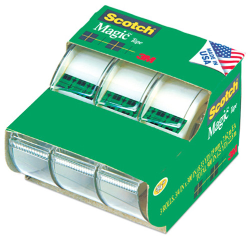 Scotch Magic Tape 3/Pkg-.75"X300" - 3105-3M - 051131576346