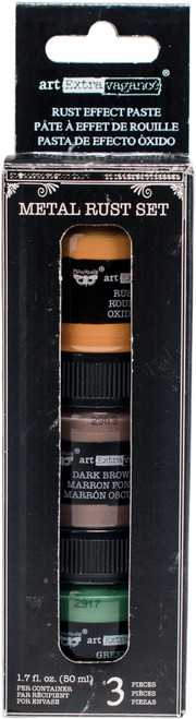 Finnabair Art Extravagance Rust Effect Paste 50ml Jars 3/Pkg-Metal Rust - 965679 - 655350965679