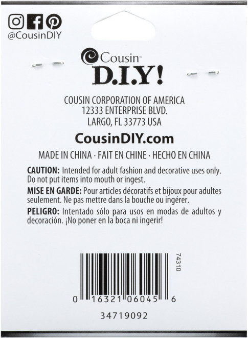 CousinDIY Jewelry Basics Metal Findings 400/Pkg-Black Jump Rings 4mm To 6mm - 34719092 CousinDIY Jewelry Basics Metal Findings 400/Pkg-Black Jump Rings 4mm To 6mm - 34719092