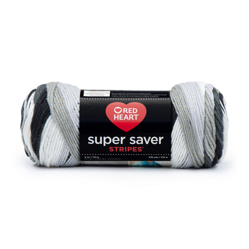 Red Heart Super Saver Yarn-Newspaper Stripe - E300B-4153 - 073650027970