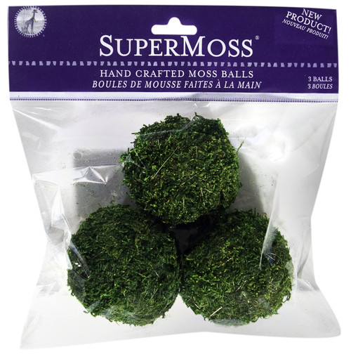 SuperMoss Moss Balls 2.5" 3/Pkg-Green - FS21806 - 759834218067