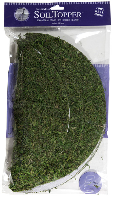 SuperMoss Moss Pot Toppers 12" 3/Pkg-Green - FS26315 - 759834263159