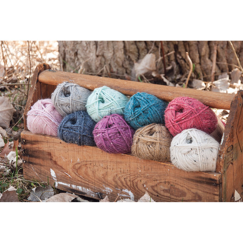 Mary Maxim Natural Alpaca Tweed Yarn-Raw Cotton - Y083-300