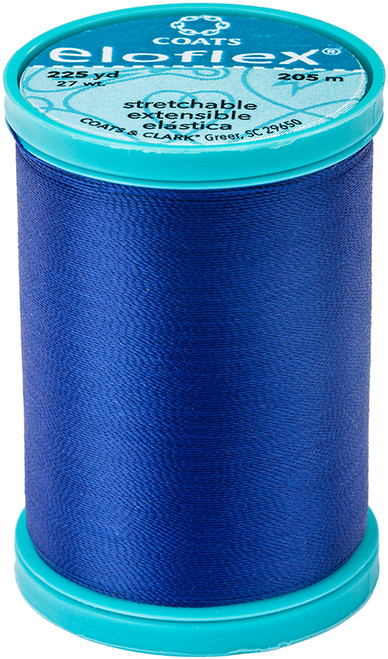 Coats Eloflex Stretch Thread 225yd-Yale Blue - S992-4470 - 073650022685 Coats Eloflex Stretch Thread 225yd-Yale Blue - S992-4470 - 073650022685