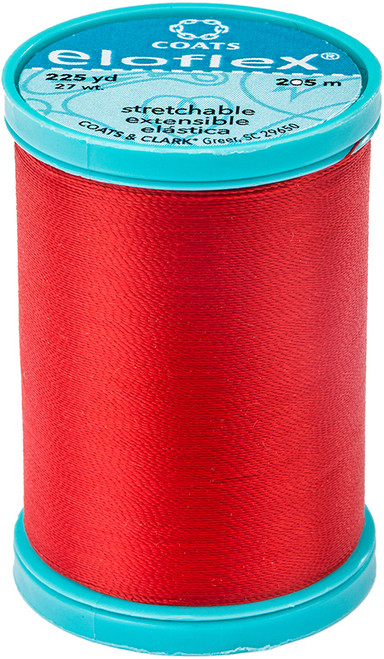 Coats Eloflex Stretch Thread 225yd-Atom Red - S992-2160 - 073650022623