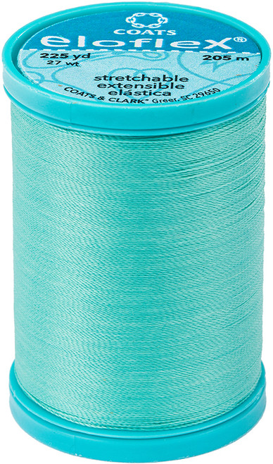 Coats Eloflex Stretch Thread 225yd-Aqueous - S992-5520 - 073650022715 Coats Eloflex Stretch Thread 225yd-Aqueous - S992-5520 - 073650022715