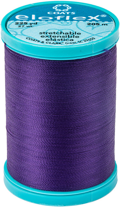 Coats Eloflex Stretch Thread 225yd-Purple - S992-3690 - 073650022654
