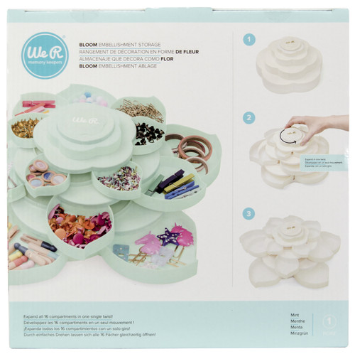 We R Bloom Embellishment Storage-Mint 660491 - 633356604914