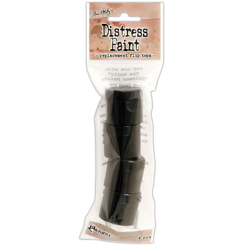 Tim Holtz Distress Paint Replacement Flip Tops-4/Pkg - TDA49173 - 789541049173