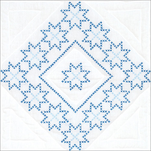 Jack Dempsey Stamped White Quilt Blocks 18"X18" 6/Pkg-XX Star - 732 754 Jack Dempsey Stamped White Quilt Blocks 18"X18" 6/Pkg-XX Star - 732 754