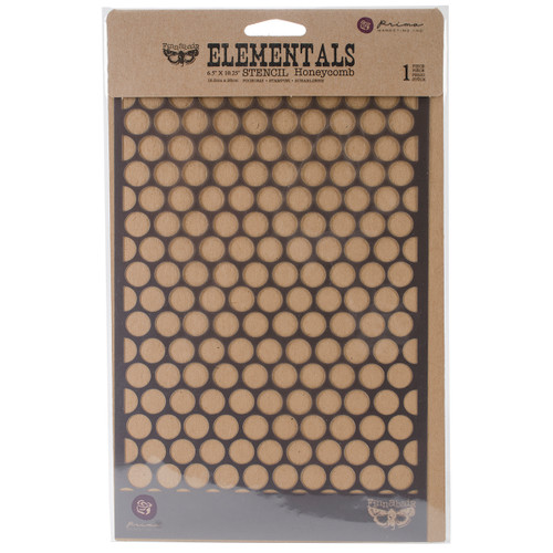 Prima Elementals Stencil 6.5"X10.25"-Honeycomb - PSTEN6.5-61268 - 655350961268 Prima Elementals Stencil 6.5"X10.25"-Honeycomb - PSTEN6.5-61268 - 655350961268