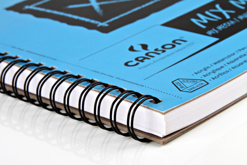 Canson XL Spiral Multi-Media Paper Pad 11"X14"-60 Sheets - CMM22421