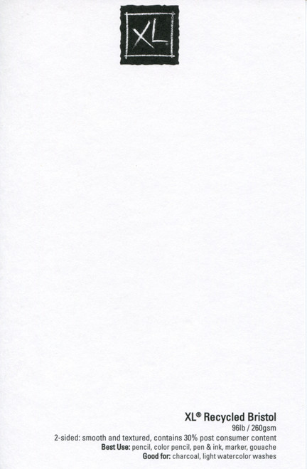 Canson XL Recycled Bristol Paper Pad 11"X14"-25 Sheets 702-2426