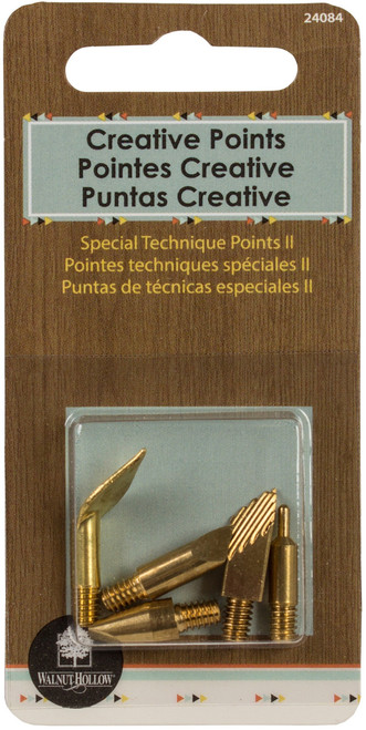 Walnut Hollow Special Technique Woodburning Points II 5/Pkg-Assorted WH24084 - 046308240847