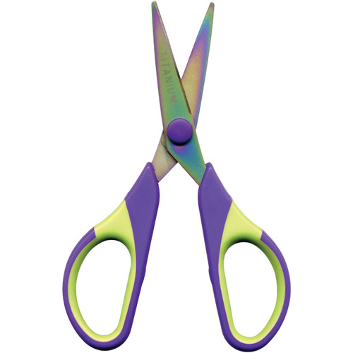 Sullivans Titanium Sewing Scissors 5.5"-Purple/Green 15010