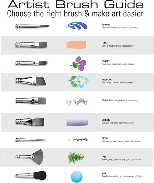 Royal & Langnickel(R) Bone Taklon Value Pack Brush Set-12/Pkg - RSET9317 Royal & Langnickel(R) Bone Taklon Value Pack Brush Set-12/Pkg - RSET9317