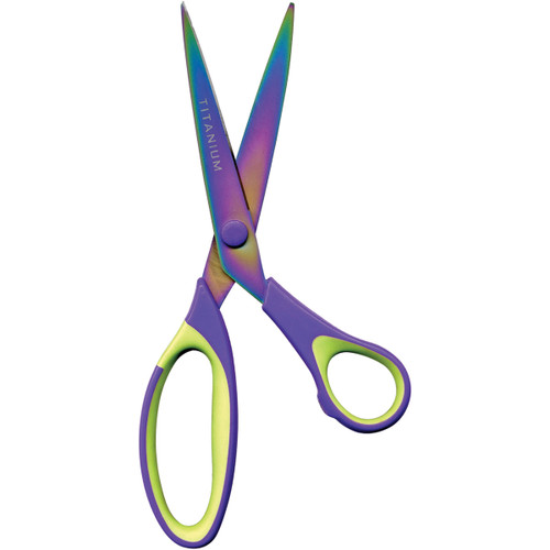 Sullivans Heirloom Titanium Sewing Scissors 7"-Purple/Green 15009