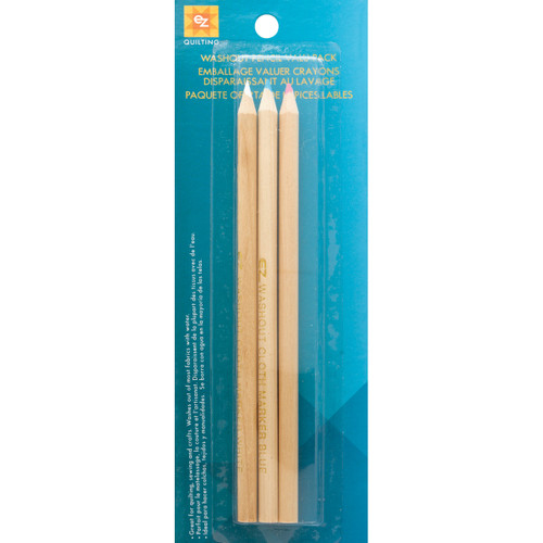 EZ Quilting Washout Pencils 3/Pkg-Red, White & Blue - 882669 - 073077066903