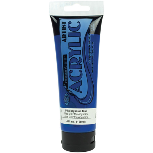Royal & Langnickel(R) essentials(TM) Acrylic Paint 4oz-Pthalocyanine Blue - RAA-112 - 090672304421