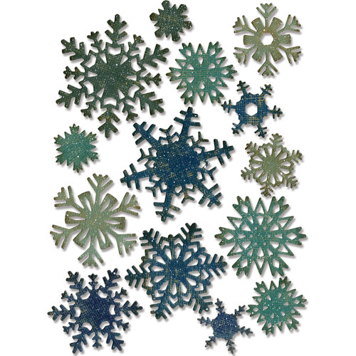 Sizzix Thinlits Dies By Tim Holtz 14/Pkg-Mini Paper Snowflakes 661599