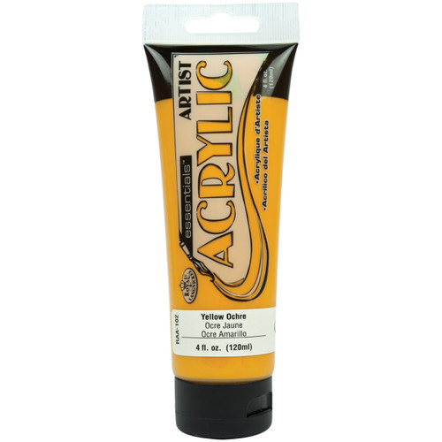 Royal & Langnickel(R) essentials(TM) Acrylic Paint 4oz-Yellow Ochre - RAA-102 - 090672304322